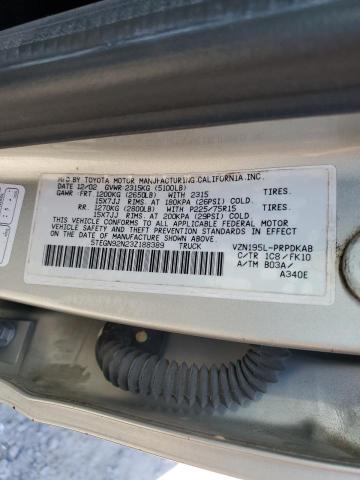 5TEGN92N23Z188389 - 2003 TOYOTA TACOMA DOUBLE CAB PRERUNNER SILVER photo 12