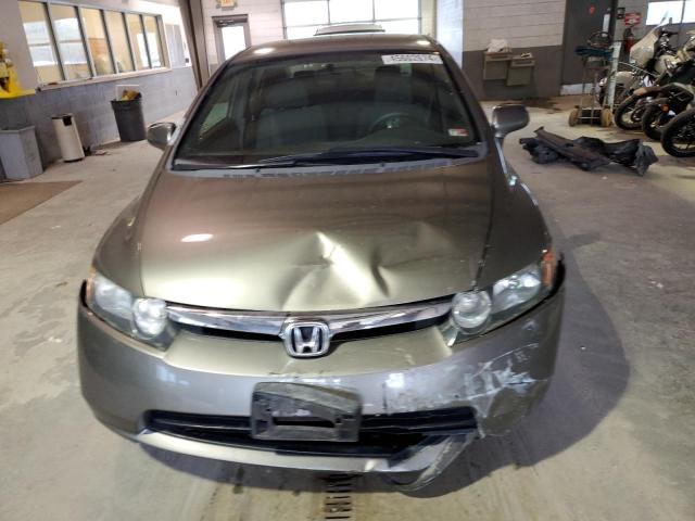 JHMFA16597S000317 - 2007 HONDA CIVIC LX GRAY photo 5