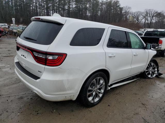 1C4RDJDG5KC605545 - 2019 DODGE DURANGO GT WHITE photo 3