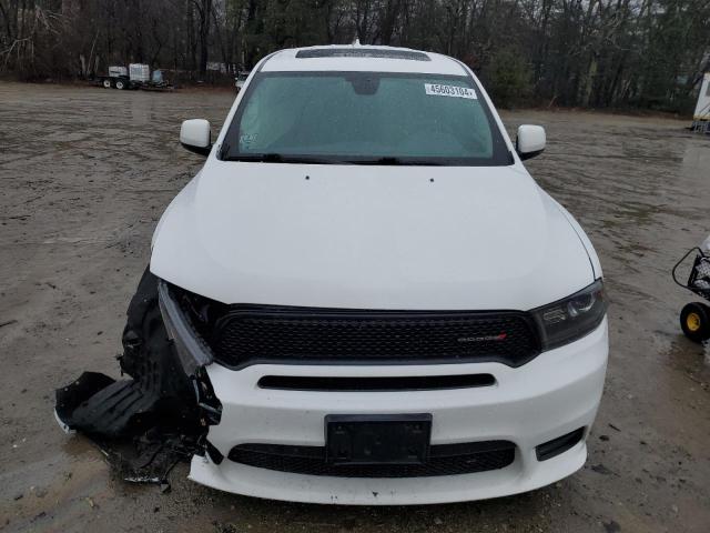 1C4RDJDG5KC605545 - 2019 DODGE DURANGO GT WHITE photo 5