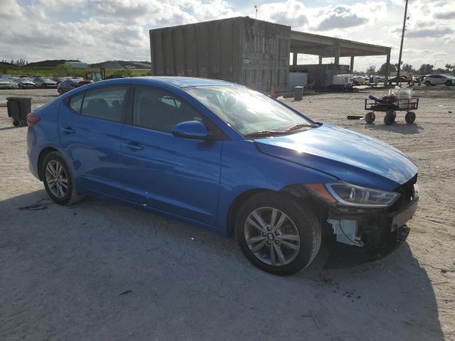 KMHD84LF2HU369556 - 2017 HYUNDAI ELANTRA SE BLUE photo 4