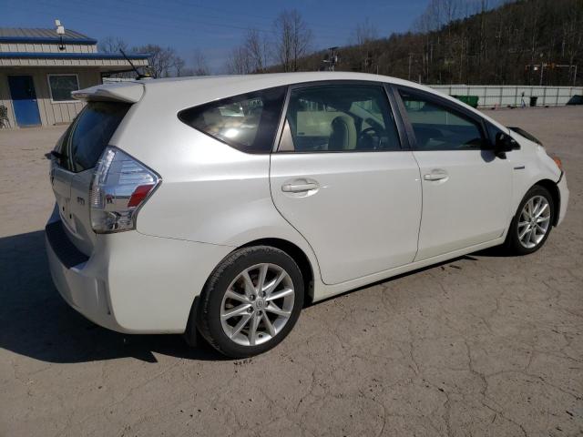 JTDZN3EU6E3327580 - 2014 TOYOTA PRIUS V WHITE photo 3