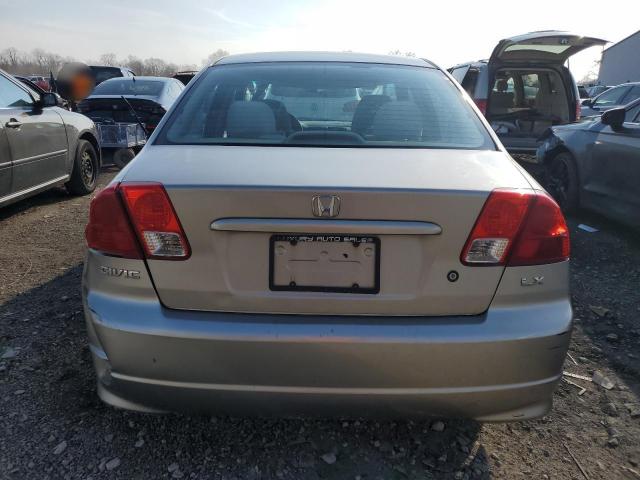 2HGES16524H640285 - 2004 HONDA CIVIC LX GOLD photo 6