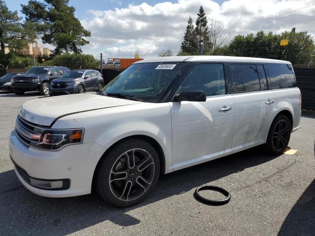 2FMHK6DT3EBD25666 - 2014 FORD FLEX LIMITED WHITE photo 1