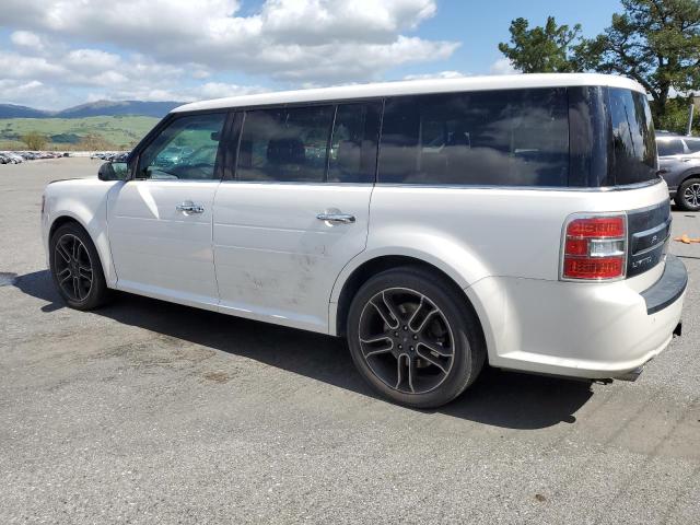 2FMHK6DT3EBD25666 - 2014 FORD FLEX LIMITED WHITE photo 2