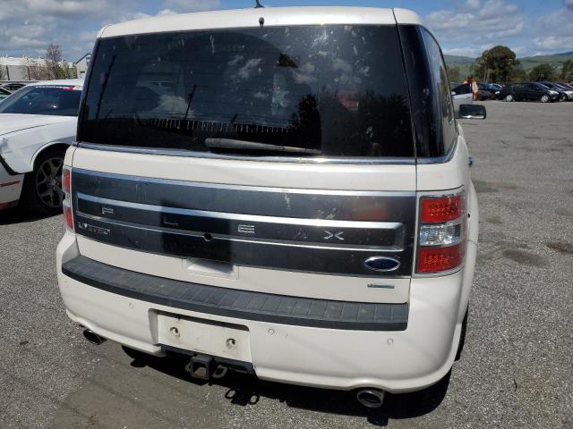 2FMHK6DT3EBD25666 - 2014 FORD FLEX LIMITED WHITE photo 6