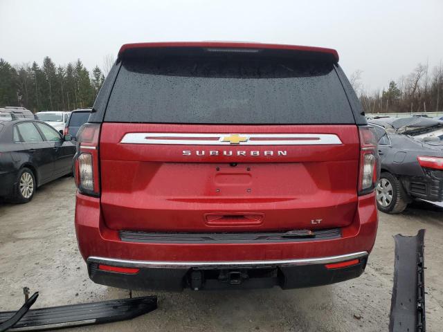 1GNSKCKD4MR403931 - 2021 CHEVROLET SUBURBAN K1500 LT RED photo 6