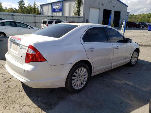 3FADP0L32BR124069 - 2011 FORD FUSION HYBRID WHITE photo 3