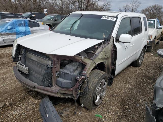 5FNYF4H74CB080645 - 2012 HONDA PILOT EXLN WHITE photo 1