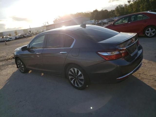 JHMCR6F37HC001839 - 2017 HONDA ACCORD HYBRID GRAY photo 2