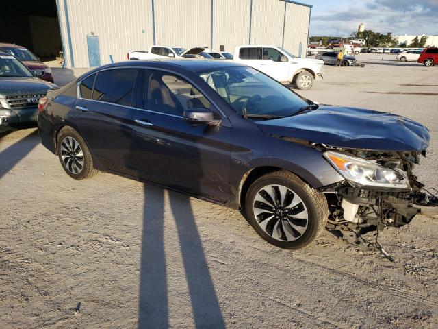 JHMCR6F37HC001839 - 2017 HONDA ACCORD HYBRID GRAY photo 4