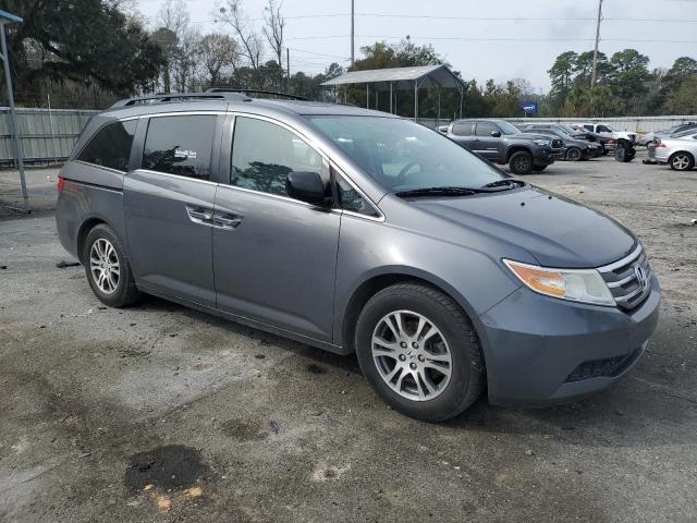 5FNRL5H60CB017374 - 2012 HONDA ODYSSEY EXL GRAY photo 4