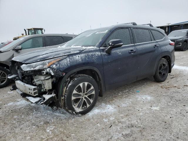 5TDHZRBH3MS535293 - 2021 TOYOTA HIGHLANDER XLE 蓝色 照片 1