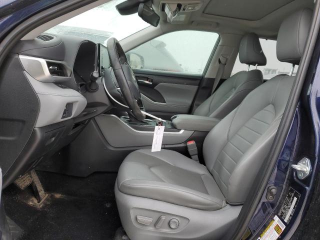 5TDHZRBH3MS535293 - 2021 TOYOTA HIGHLANDER XLE 蓝色 照片 7