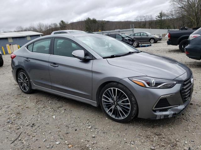 KMHD04LB9JU705391 - 2018 HYUNDAI ELANTRA SPORT GRAY photo 4