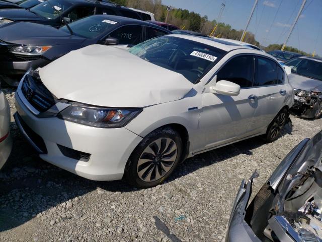 1HGCR6F54FA008261 - 2015 HONDA ACCORD HYBRID EXL WHITE photo 1