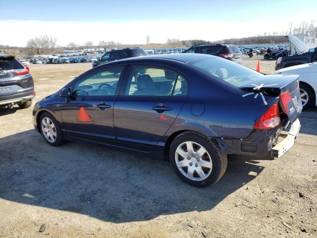 1HGFA16507L034465 - 2007 HONDA CIVIC LX BLUE photo 2