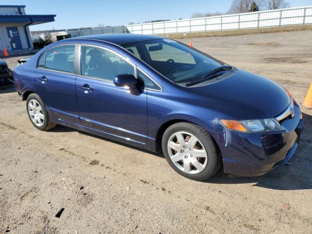 1HGFA16507L034465 - 2007 HONDA CIVIC LX BLUE photo 4