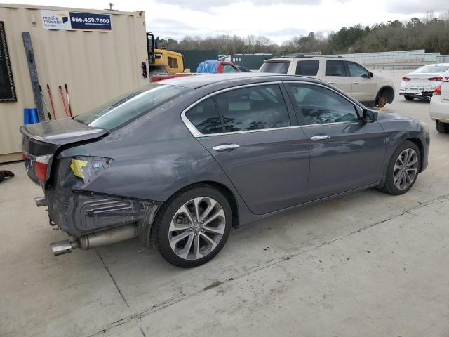 1HGCR2F58EA083794 - 2014 HONDA ACCORD SPORT GRAY photo 3