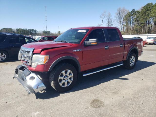 1FTFW1EF9DKD69137 - 2013 FORD F150 SUPERCREW RED photo 1