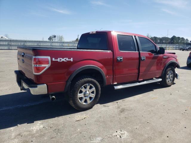 1FTFW1EF9DKD69137 - 2013 FORD F150 SUPERCREW RED photo 3