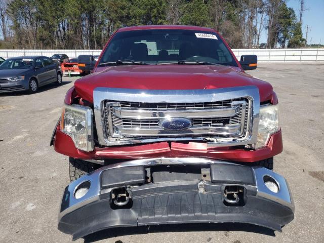 1FTFW1EF9DKD69137 - 2013 FORD F150 SUPERCREW RED photo 5