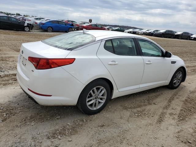 KNAGM4A79B5134448 - 2011 KIA OPTIMA LX WHITE photo 3