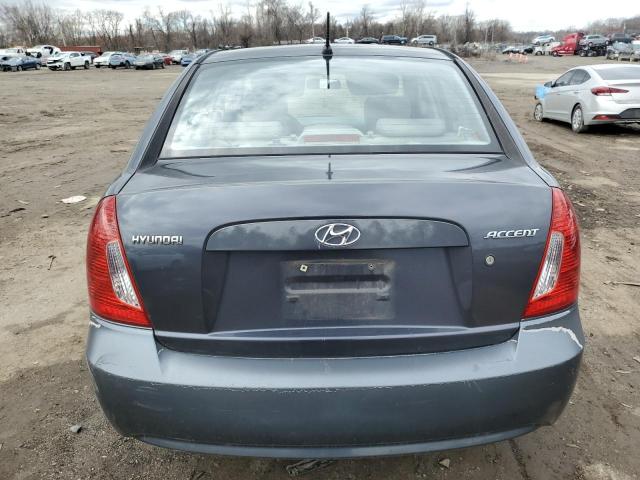 KMHCN46CX6U036704 - 2006 HYUNDAI ACCENT GLS GRAY photo 6