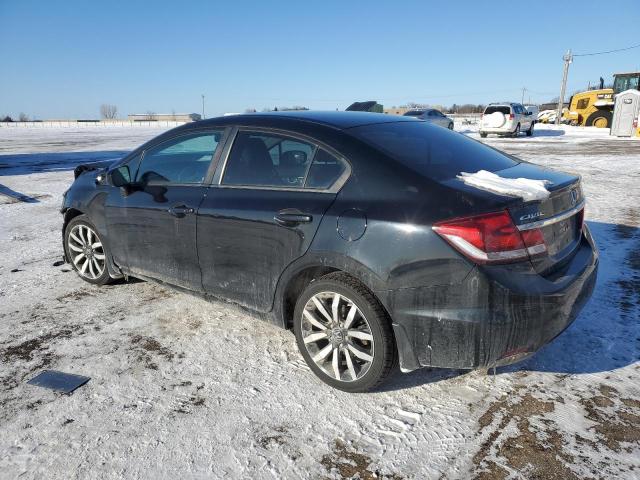 2HGFB2F97FH509403 - 2015 HONDA CIVIC EXL შავი ფოტო 2