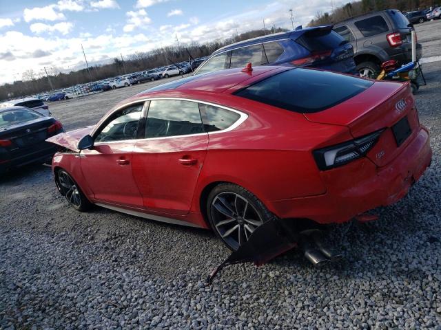 WAUB4CF58JA021057 - 2018 AUDI S5 PREMIUM PLUS წითელი ფოტო 2