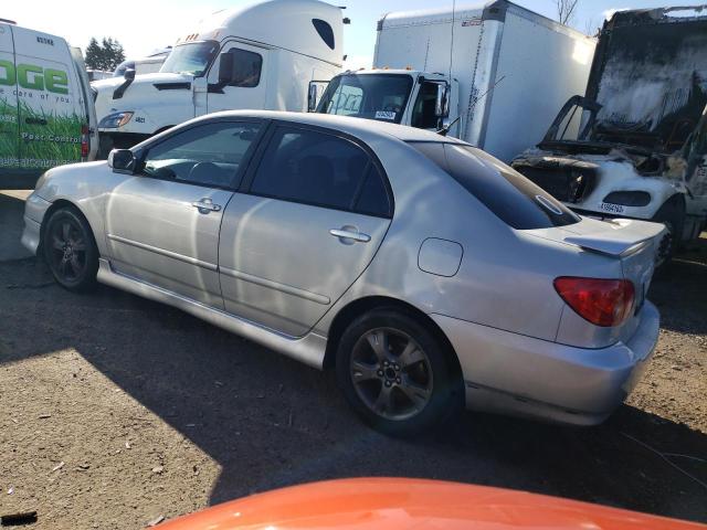 2T1BY30E15C324277 - 2005 TOYOTA COROLLA XRS SILVER photo 2