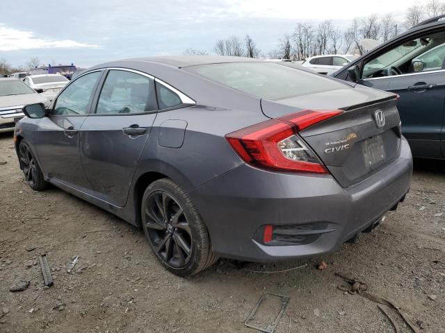 19XFC2F84ME002812 - 2021 HONDA CIVIC SPORT GRAY photo 2