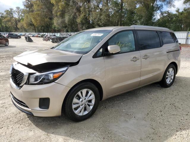 KNDMB5C13G6191756 - 2016 KIA SEDONA LX TAN photo 1