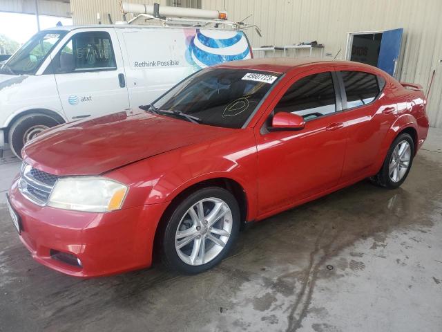 1C3CDZEG2CN133821 - 2012 DODGE AVENGER SXT RED photo 1