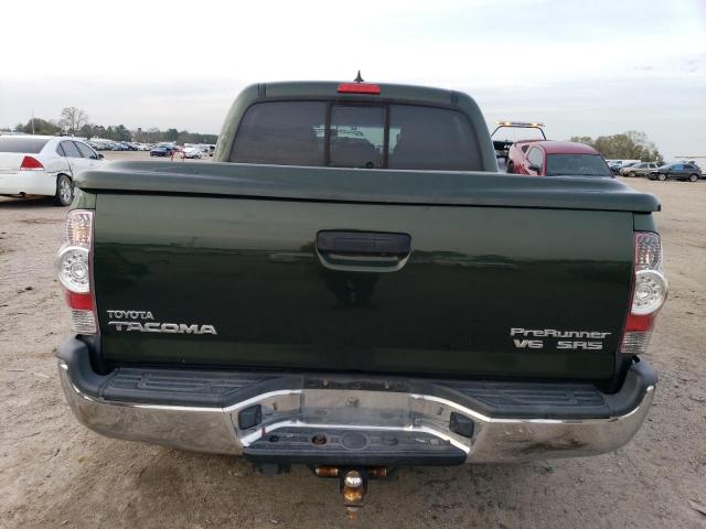 5TFJU4GN3CX020403 - 2012 TOYOTA TACOMA DOUBLE CAB PRERUNNER GREEN photo 6