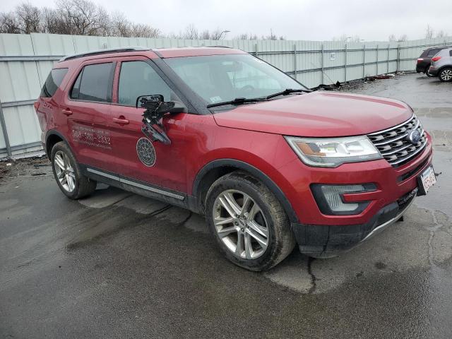 1FM5K8D85HGB07798 - 2017 FORD EXPLORER XLT RED photo 4