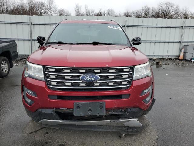 1FM5K8D85HGB07798 - 2017 FORD EXPLORER XLT RED photo 5