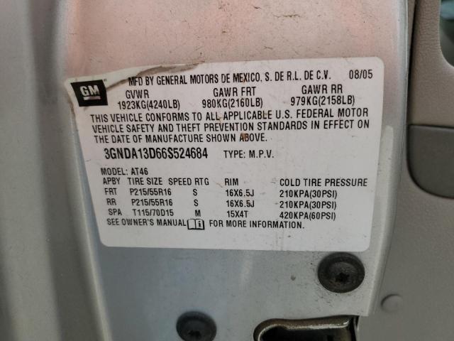 3GNDA13D66S524684 - 2006 CHEVROLET HHR LS 银色 照片 12