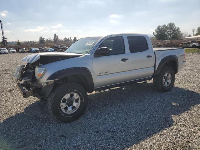 5TELU42N77Z324221 - 2007 TOYOTA TACOMA DOUBLE CAB SILVER photo 1