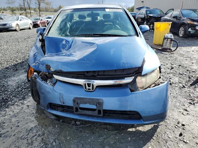 1HGFA16537L051759 - 2007 HONDA CIVIC LX BLUE photo 5