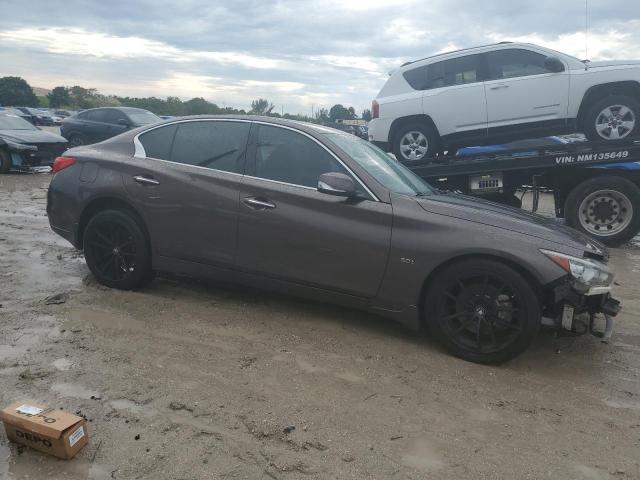 JN1EV7AR1HM838803 - 2017 INFINITI Q50 PREMIUM BROWN photo 4