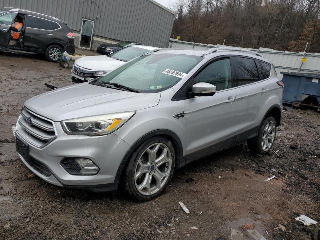 1FMCU9J95HUD73165 - 2017 FORD ESCAPE TITANIUM SILVER photo 1