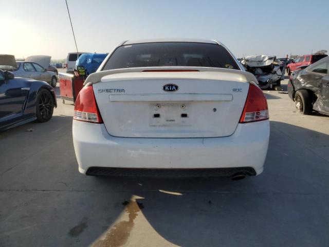 KNAFE121385010329 - 2008 KIA SPECTRA EX WHITE photo 6