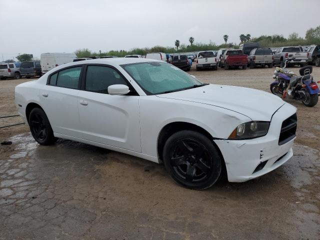 2C3CDXAG7EH217137 - 2014 DODGE CHARGER POLICE WHITE photo 4