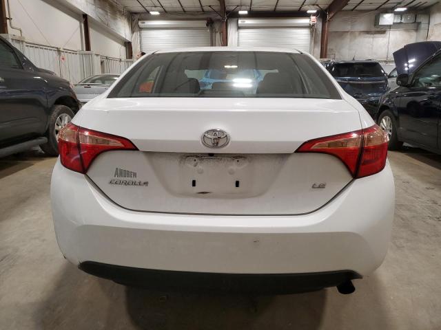 2T1BURHE8JC007318 - 2018 TOYOTA COROLLA L WHITE photo 6