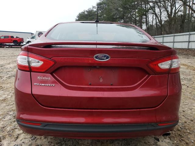 3FA6P0G70GR364105 - 2016 FORD FUSION S RED photo 6