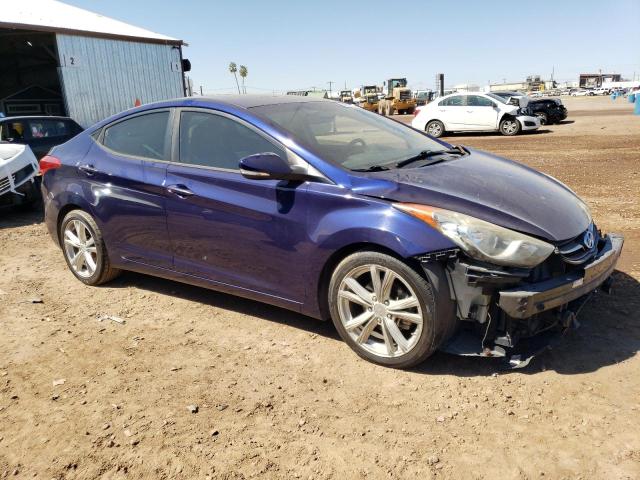 5NPDH4AE9DH238062 - 2013 HYUNDAI ELANTRA GLS BLUE photo 4