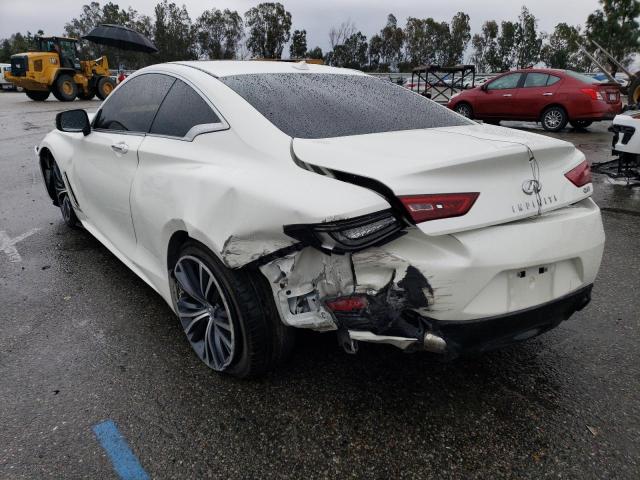 JN1EV7EK8JM340780 - 2018 INFINITI Q60 LUXE 300 WHITE photo 2