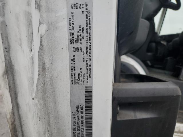 3C6LRVDG4NE135978 - 2022 RAM PROMASTER 2500 HIGH WHITE photo 14