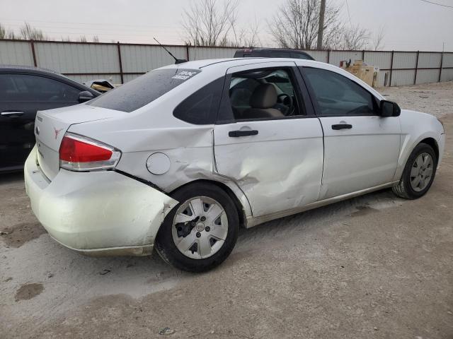 1FAHP34N68W150859 - 2008 FORD FOCUS S/SE WHITE photo 3